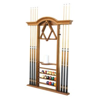 Level Best Deluxe Wall Pool Cue Rack   Pool Table Accessories