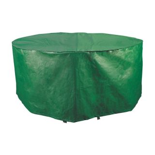Bosmere B321 Round Patio Set Cover   84 diam. in.   Green   Outdoor Furniture Covers