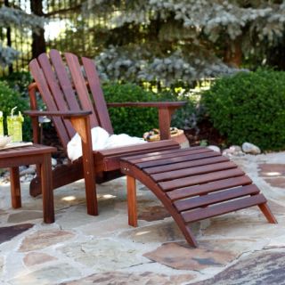 Richmond Chair and Ottoman with Side Table   Adirondack Chairs