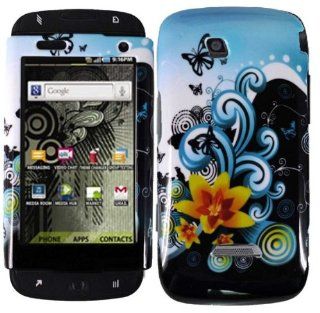 Yellow Lily Hard Case Cover for Samsung Sidekick 4G T839 Cell Phones & Accessories
