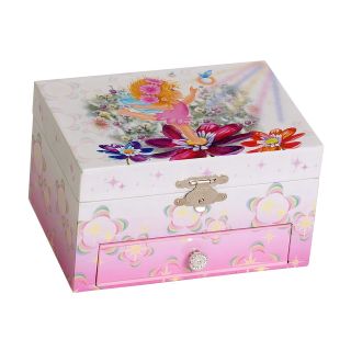Mele Ashley Musical Dancing Ballerina Jewelry Box   7.8W x 3.3H in.   Girls Jewelry Boxes