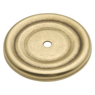 Hickory Hardware Manor House Round Backplate   Cabinet Accessories