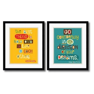 The Best Thing Go Confidently Framed Wall Art   Set of 2   16.12W x 19.12H inch   Framed Wall Art
