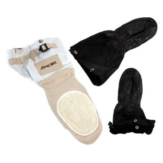 Jemcor Tan Leather Ski Doo Mitt With Removable BOA Liner   Winter Gloves