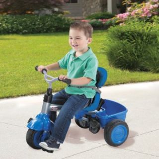 Little Trikes 3 in 1 Tricycle with Deluxe Accessories   Blue   Tricycles & Bikes