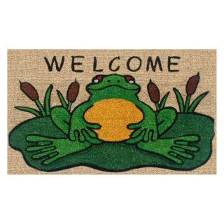 Frog Welcome Doormat   Outdoor Doormats