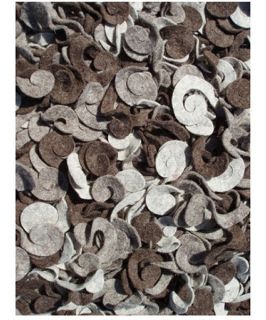 Rug Market Frisco 1175 Spiral Area Rug   Silver Grey/Taupe   Area Rugs