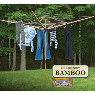 Greenway® GCL9FAB Deluxe Bamboo Fold Away Clothesline   Clotheslines