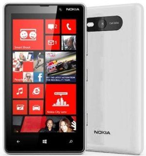 Nokia Lumia 820 White (Factory Unlocked) Carl Zeiss 8 Mp ,Windows Phone 8 ,4.3" Ship Worldwide Cell Phones & Accessories