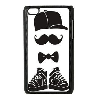 Custom Mustache Hard Back Cover Case for iPod Touch 4th IPT820 Cell Phones & Accessories