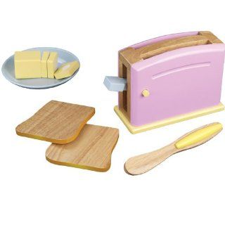 Kidkraft Wooden Toy Toaster Set Color Pastel Toys & Games