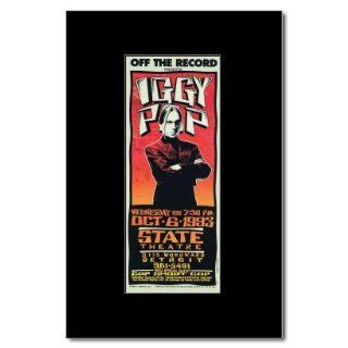 IGGY POP   Detroit MI 1993 Matted Mini Poster   22.2x9cm   Prints