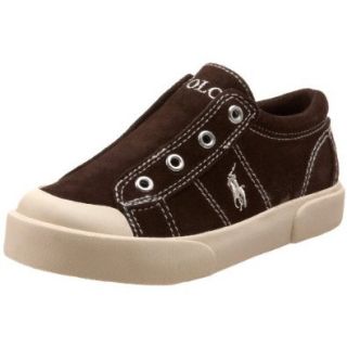 Polo by Ralph Lauren Toddler/Little Kid Vintage Slip On Sneaker,Chocolate Suede,5.5 M US Toddler Shoes