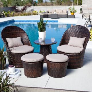 Coral Coast Layton All Weather Wicker Balcony Chat Set   Wicker Furniture