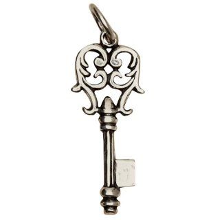 Sterling Silver Medieval Key Pendant Women's Men's Jewelry Pendant Necklaces Jewelry