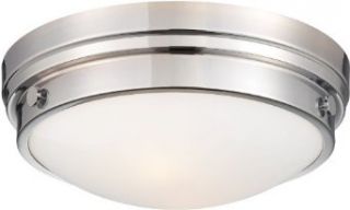 Minka Lavery 823 77 2 Light Flushmount Ceiling Fixture, Chrome   Close To Ceiling Light Fixtures  