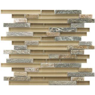Sierra Piano Suffolk 11 3/4 x 11 3/4 Inch Glass and Stone Mosaic Wall Tile (5 Pcs/4.8 Sq. Ft. Per Case, $1 Standard Shipping)    