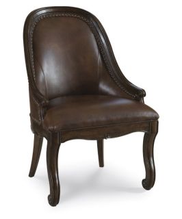A.R.T. Furniture Coronado Leather Game Chair   Barcelona Walnut   Dining Chairs