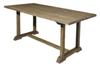 Old Elm Reclaimed / Recycled Wood Trestle Table   Dining Tables