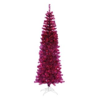 Vickerman Fuchsia Pencil Christmas Tree   Christmas Trees