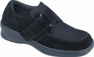 Orthofeet Women's 850 Arthritic Shoes, Black Suede, 5 W Loafer Flats Shoes