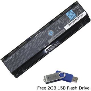 Toshiba Satellite C850D BT2N11 Laptop Battery   Genuine Toshiba Battery 6 Cell with FREE 2GB USB Flash Drive Computers & Accessories