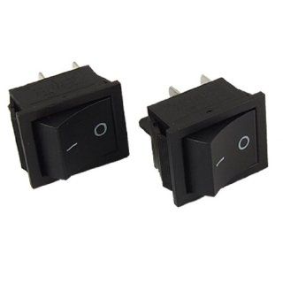 2 x AC 6A/250V 12A/125V 4 Pin ON/OFF I/O DPST Snap in Boat Rocker Switch   Wall Light Switches  