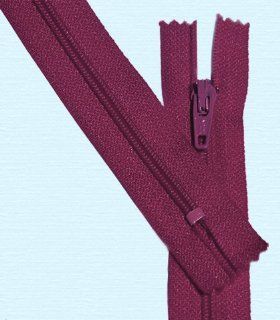 7" Zipper YKK # 2.5 Nylon Coil Zippers ~ Closed Bottom ~ S851 Redlight (12 Zippers / Pack)