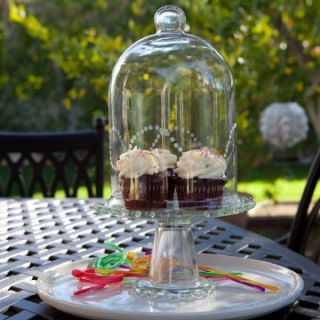 IMAX Sadie Cake Plate with Cloche   Tiered Cake Stands & Cake Plates