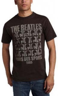 Junk Food Clothing Men's The Beatles Paris Des Sports 1965 T Shirt, Black Wash, Small Fashion T Shirts Clothing