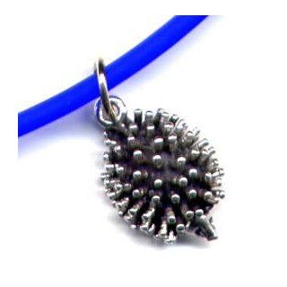 Sterling Silver Hedgehog Charm Forest Animal Jewelry abur10