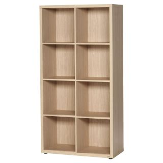 didit click furniture 8 Cubby Open Cabinet   29W in.   Essential Oak Light   Bookcases