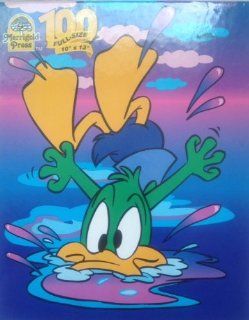 Tiny Toon Adventures "Baby Daffy Splash" 100 Piece Puzzle Toys & Games