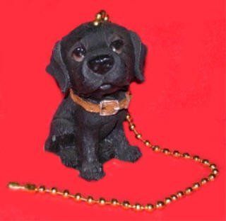 BLACK LABRADOR lab Ceiling FAN PULL chain home decor   Video Projector Lamps