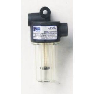 In Line Gasoline Fuel Filter (250 Micron Size 2.25 X 4.25 Filter Cleanable Plastic) By Parker Hannifin Corp. (Racor)"  Boat Fuel Filters  Sports & Outdoors