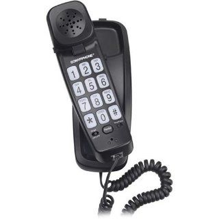 Conair PR5007BKCS Big Button Slim Corded Phone (Black)  Corded Telephones  Electronics