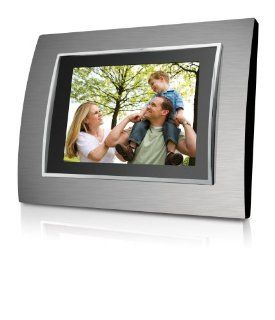 Coby DP854 1G 8 Inch Digital Photo Frame with  Player (Metallic)  Digital Picture Frames  Camera & Photo