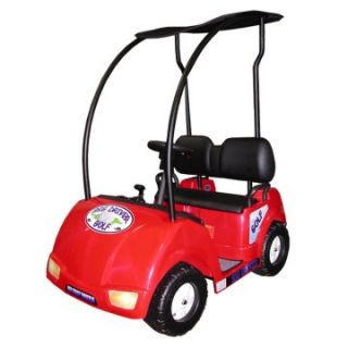 Dexton Big Driver Golf Cart Battery Powered Riding Toy   Red   Battery Powered Riding Toys