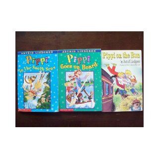 Pippi Longstocking; Set of 3 Chapter Books (Pippi on the Run~Pippi Goes on Board~Pippi in the South Seas) Astrid Lindgren, Emily Arnold McCully, Nancy Seligsohn, Louis S. Glanzman Books