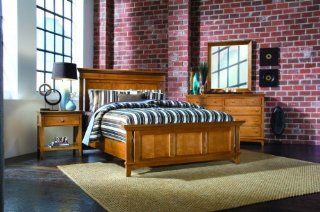 Panel Bed Maple Queen Furniture & Decor