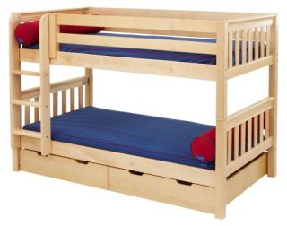 Hot Shot Twin over Twin Slat Bunk Bed   Trundle Beds
