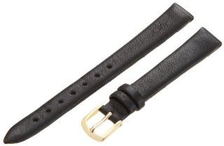 Hadley Roma Women's LSL832RA 120 12 mm Black Genuine Lambskin Leather WatchStrap Watches
