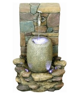 Yosemite Home Decor Faucet with Bucket Polyresin Outdoor Fountain   Fountains