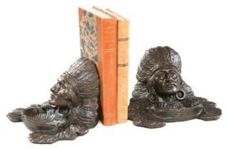 Indian Chief Bookends   Bookends
