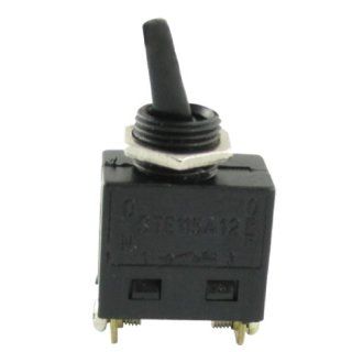 AC 125V 15A 250V 8A On/Off SPST Toggle Switch Black w Screw Terminals  Boating Toggle Switches  Sports & Outdoors