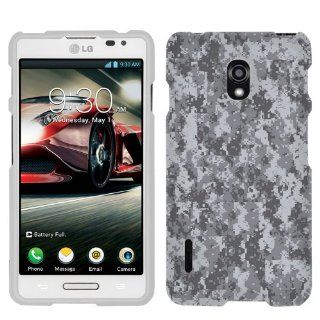 LG Optimus F7 Digital Camo Grey Phone Case Cover Cell Phones & Accessories