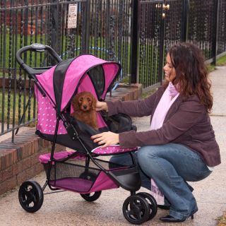 Pet Gear Special Edition Stroller Full Size Raspberry   Cat Carriers