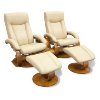 MAC Motion Oslo Collection Swivel Recliner with Ottoman and Theater Table   Set of 2   Cobblestone   Home Theater Seating
