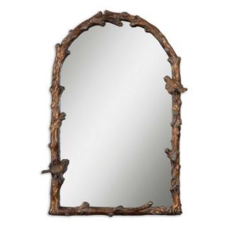 Uttermost Paza Bird & Vine Arched Wall Mirror   25.5W x 36.75H in.   Wall Mirrors