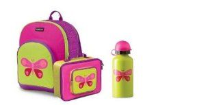 Crocodile Creek Butterfly Back Pack, Lunch Box and Drinking Bottle Set Toys & Games